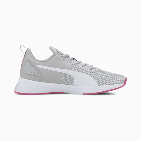 Flyer Running Shoes, Gray Violet-Luminous Pink, large-MEX