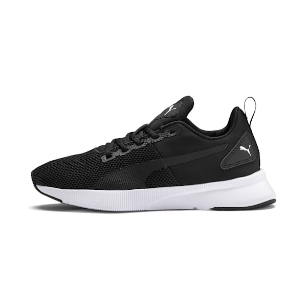 Flyer Runner Youth Trainers, Puma Black-Puma White, large-MEX