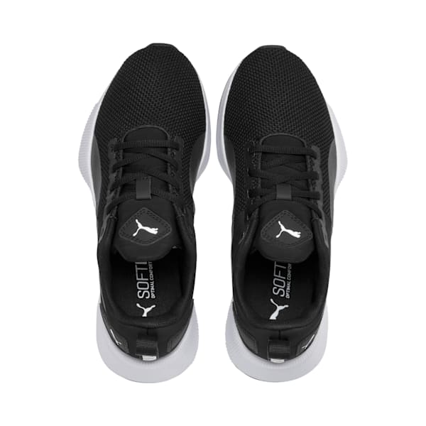 Flyer Runner Youth Trainers, Puma Black-Puma White, large-MEX