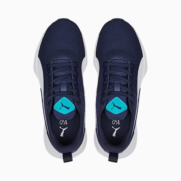 Flyer Runner Youth Trainers, Peacoat-Puma White-Deep Aqua, large-MEX