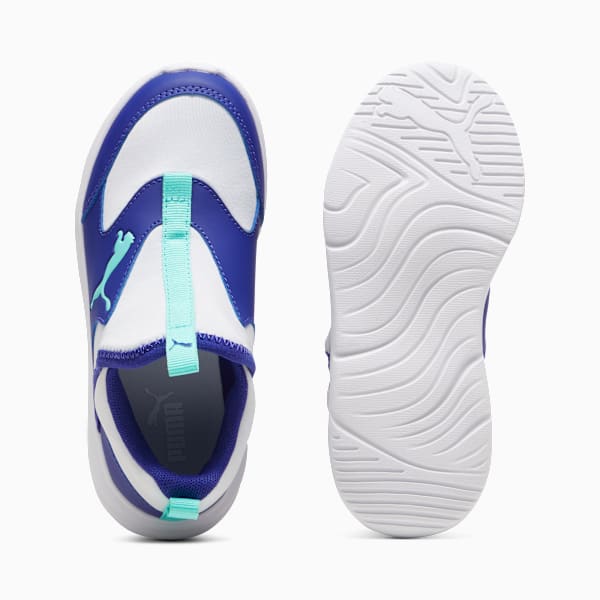 Fun Racer Slip-On Shoes Kids, Silver Mist-Mint-Lapis Lazuli, large-ZAF