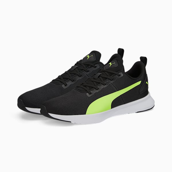 Tenis para correr FLYER Runner, Puma Black-Lime Squeeze, large-MEX