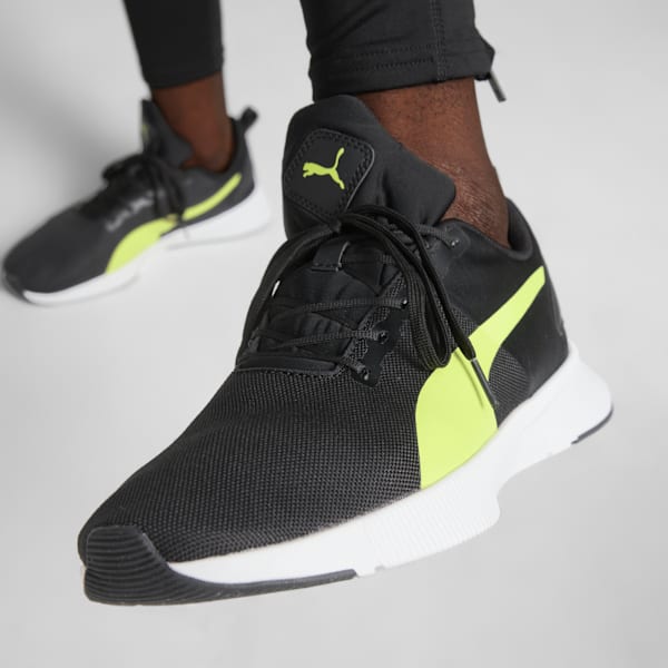 Tenis para correr FLYER Runner, Puma Black-Lime Squeeze, large-MEX
