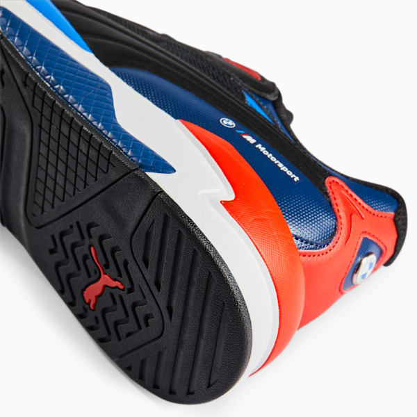 BMW M Motorsport X-Ray Speed Motorsport Shoes, PUMA Black-Strong Blue-Fiery Red, large-ZAF