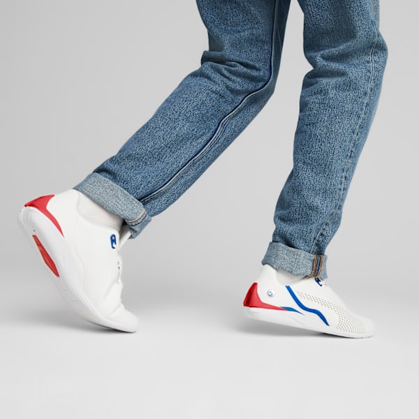 BMW M Motorsport Drift Cat Decima Motorsport Shoes, PUMA White-Pop Red-PUMA White, large-MEX