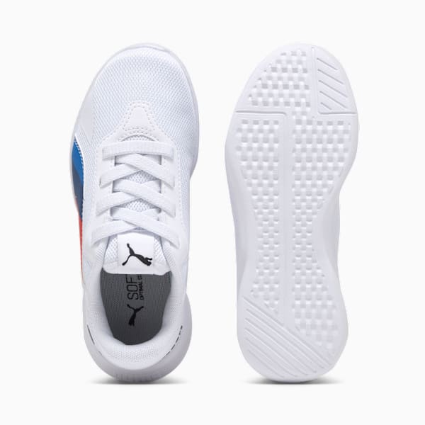 Tenis para conducir BMW M Motorsport Lilburion Infantiles, PUMA White-Cool Cobalt-Pop Red, large-MEX
