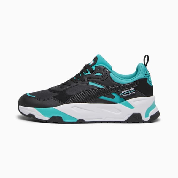 Mercedes-AMG PETRONAS Trinity Sneakers, PUMA Black-Spectra Green, large-ZAF