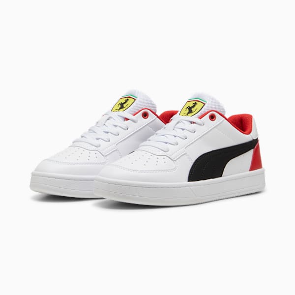 Tenis juvenil Scuderia Ferrari Caven 2.0, PUMA White-PUMA Black-Rosso Corsa, large-MEX