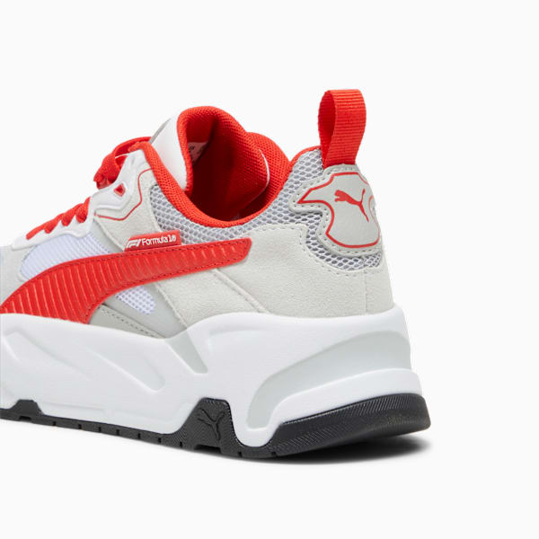 F1 Trinity Youth Sneakers, PUMA White-Pop Red, large-MEX