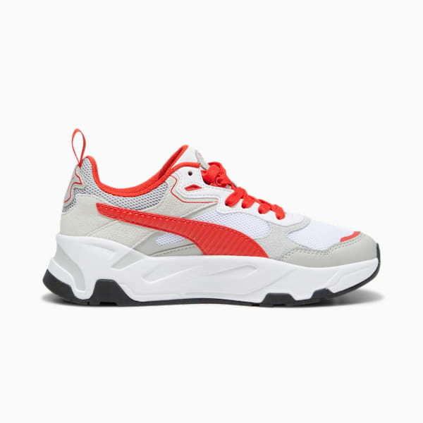 F1 Trinity Youth Sneakers, PUMA White-Pop Red, large-MEX