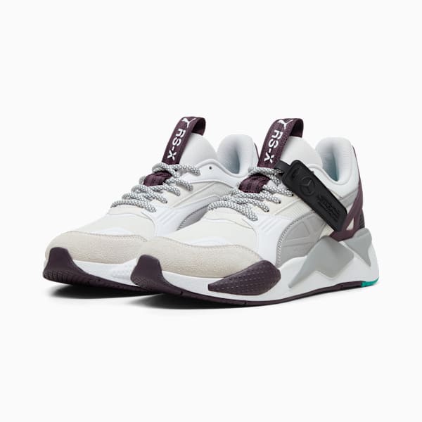 Mercedes-AMG Petronas F1 RS-X Textile Sneakers Unisex, PUMA White-Midnight Plum, large-MEX