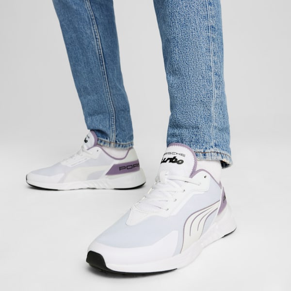 Porsche Legacy Tiburion Logo Turbo Sneakers Unisex, PUMA White-Pale Plum, large-MEX