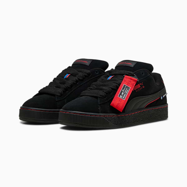 BMW M Motorsport Suede XL Sneakers, PUMA Black-Pop Red, large-MEX