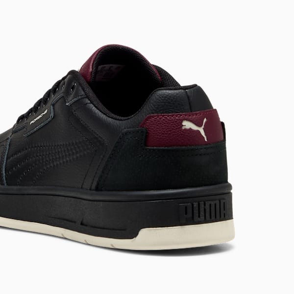 Tenis Porsche Legacy Court Classic Lux, PUMA Black-Ruby Shimmer, large-MEX