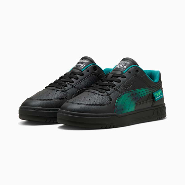 PUMA x ASTON MARTIN ARAMCO F1® TEAM Caven III Low Sneakers Unisex, PUMA Black-Green Lux, large-ZAF