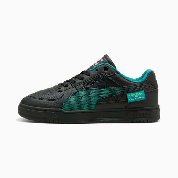 PUMA x ASTON MARTIN ARAMCO F1® TEAM Caven III Low Sneakers Unisex, PUMA Black-Green Lux, large-ZAF