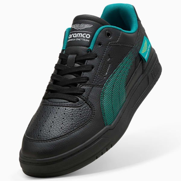 PUMA x ASTON MARTIN ARAMCO F1® TEAM Caven III Low Sneakers Unisex, PUMA Black-Green Lux, large-ZAF