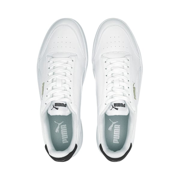 PUMA Shuffle Trainers, Puma White-Puma White-Puma Team Gold-Peacoat, large-MEX