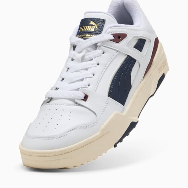 Slipstream G Golf Shoes, PUMA White-Deep Navy-Ruby Shimmer, large-ZAF