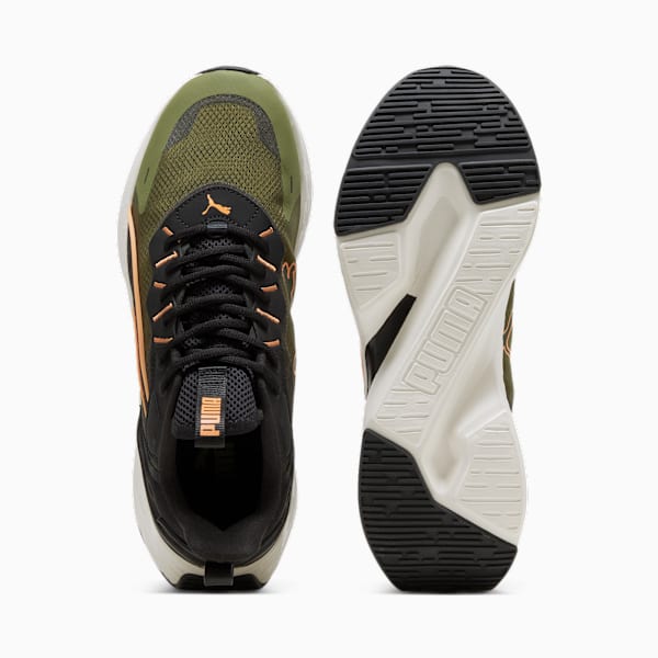 Zapatilla de running Softride Sway, Olive Green-PUMA Black-Clementine, large-ARG