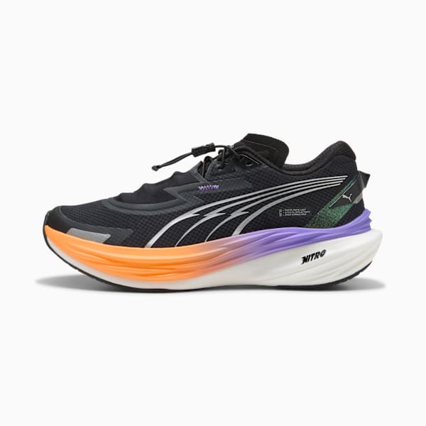 Tenis running Deviate NITRO™ 3 WTR+ para mujer, PUMA Black-Dark Amethyst, large-MEX