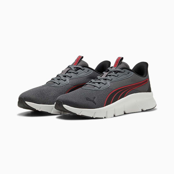 FlexFocus Lite Modern Running Shoes Unisex, Dusky Gray-For All Time Red-PUMA Black, large-ZAF