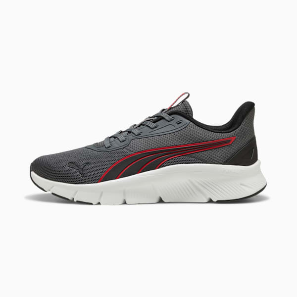 FlexFocus Lite Modern Running Shoes Unisex, Dusky Gray-For All Time Red-PUMA Black, large-ZAF