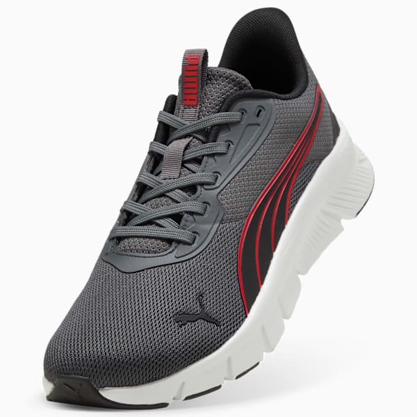 FlexFocus Lite Modern Running Shoes Unisex, Dusky Gray-For All Time Red-PUMA Black, large-ZAF