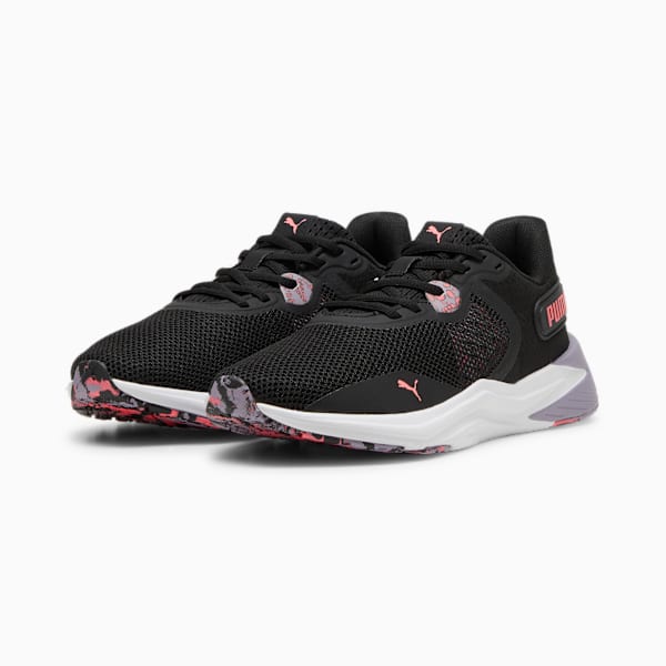 Tenis de training Mujer Disperse XT 3, PUMA Black-Sunset Glow-Pale Plum, large-MEX