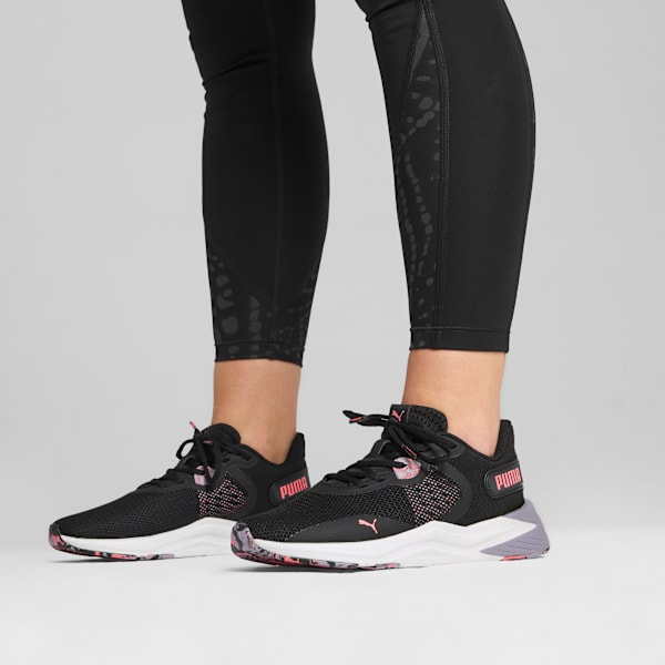 Tenis de training Mujer Disperse XT 3, PUMA Black-Sunset Glow-Pale Plum, large-MEX