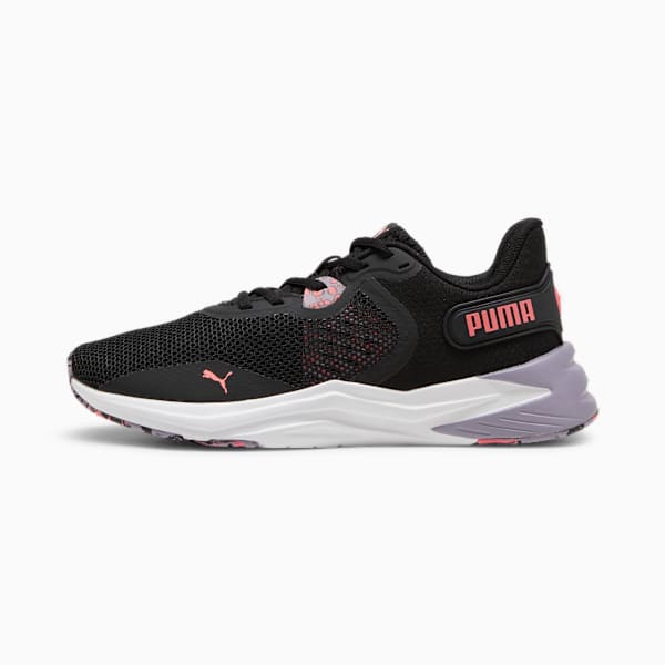 Tenis de training Mujer Disperse XT 3, PUMA Black-Sunset Glow-Pale Plum, large-MEX