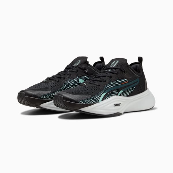 Tenis de entrenamiento PWR NITRO™ SQD 2, PUMA Black-Light Moss-Green Terrain-Orange Glo, large-MEX