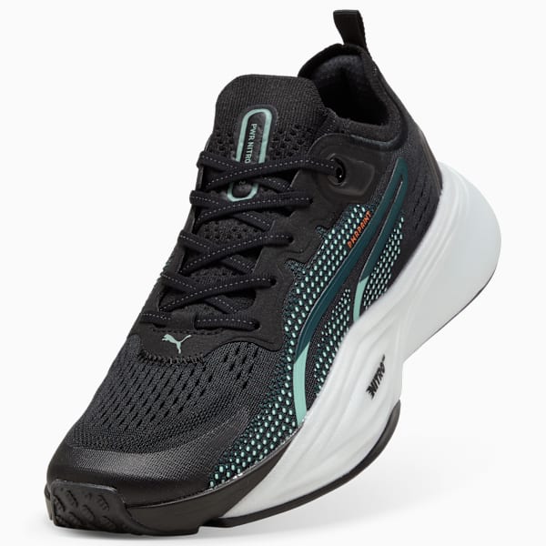 Zapatillas de entrenamiento PWR NITRO™ SQD 2, PUMA Black-Light Moss-Green Terrain-Orange Glo, large-ARG