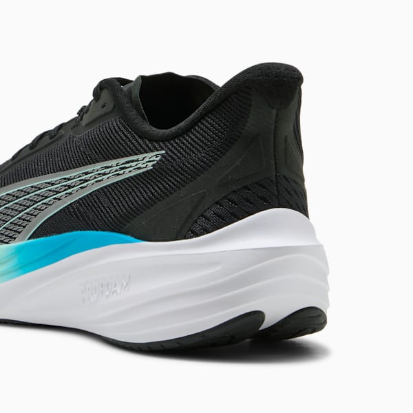 Darter Pro Running Shoes, PUMA Black-PUMA Silver-Mint Melt-Speed Blue, large-ZAF