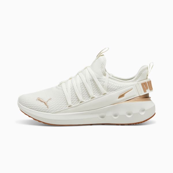 SOFTRIDE Carson Fresh Running Shoes Unisex, Warm White-PUMA Gold, large-MEX