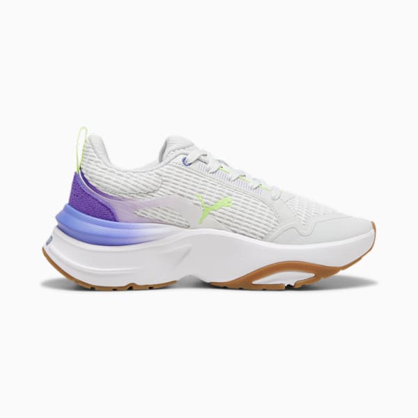 Zapatillas Softride Divine para mujer, Feather Gray-Fizzy Apple-Dark Amethyst, large-ARG