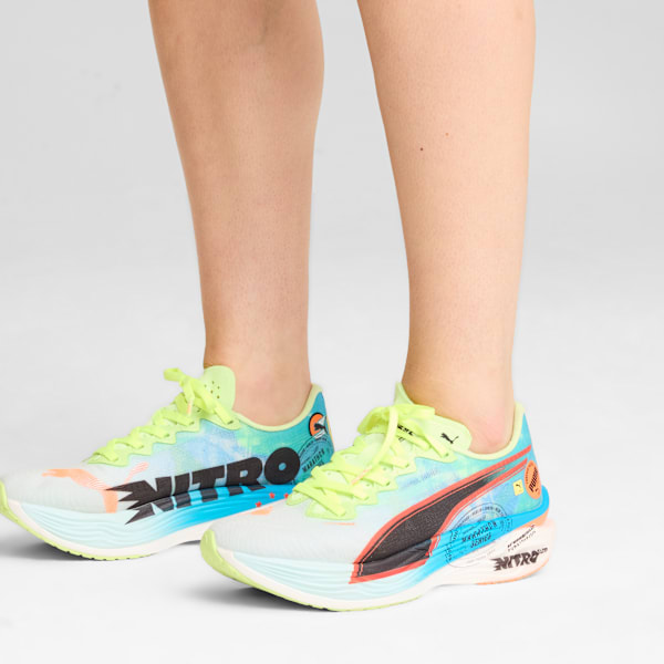 Zapatillas de running Deviate NITRO™ Elite 3 para mujer, Nitro Blue-Fizzy Apple, large-ARG