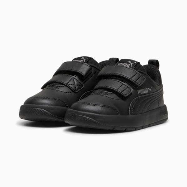 Tenis Courtflex V3 para bebés, PUMA Black-PUMA Black-Cast Iron, large-MEX
