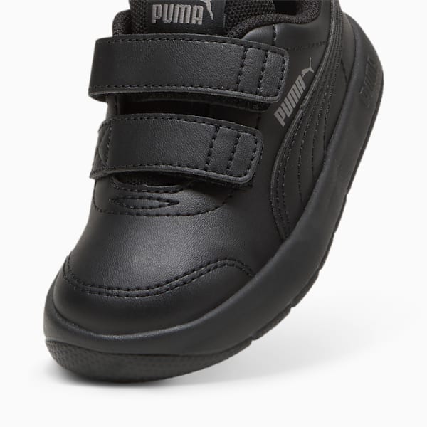 Tenis Courtflex V3 para bebés, PUMA Black-PUMA Black-Cast Iron, large-MEX