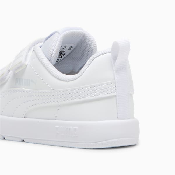 Tenis Courtflex V3 para bebés, PUMA White-PUMA White-Silver Mist, large-MEX