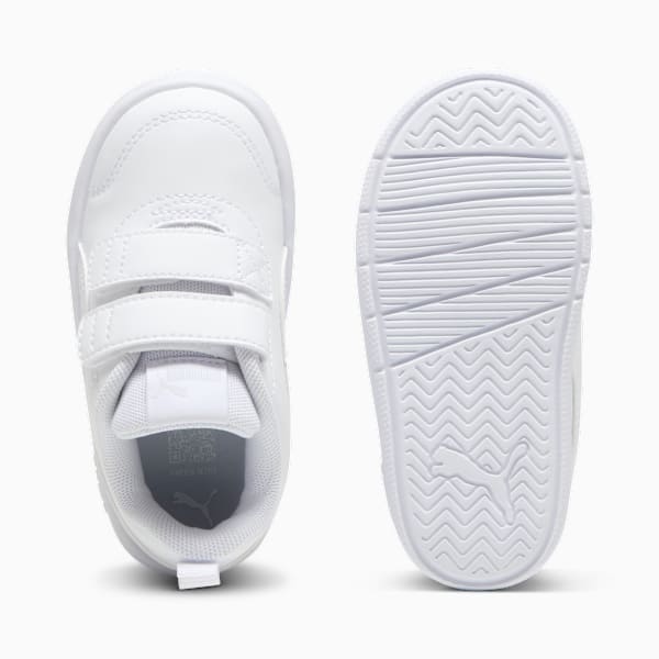 Tenis Courtflex V3 para bebés, PUMA White-PUMA White-Silver Mist, large-MEX