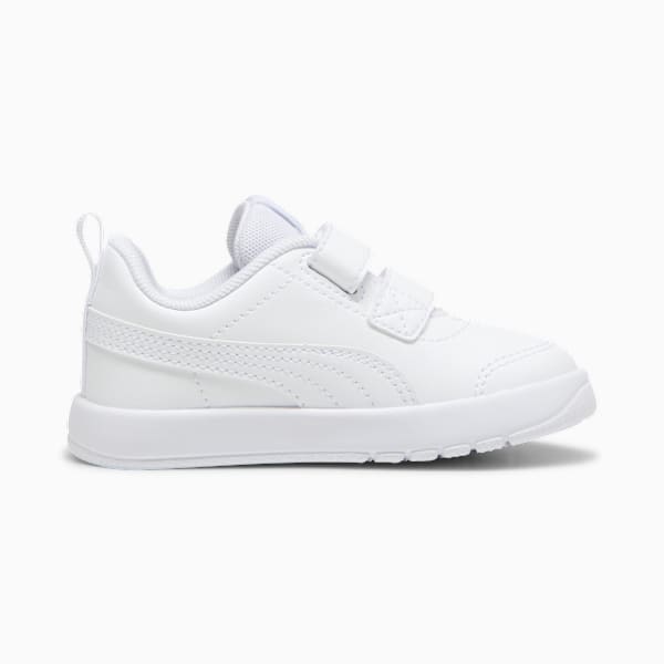 Tenis Courtflex V3 para bebés, PUMA White-PUMA White-Silver Mist, large-MEX