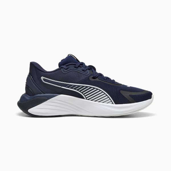 Tenis de entrenamiento PWR Hybrid, PUMA Navy-PUMA White-Feather Gray, large-MEX