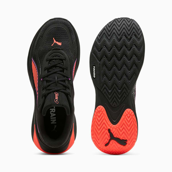 PWR Hybrid Training Shoes, PUMA Black-Glowing Red-Pure Magenta, large-MEX
