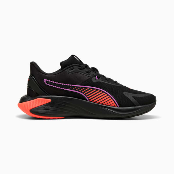 PWR Hybrid Training Shoes, PUMA Black-Glowing Red-Pure Magenta, large-MEX
