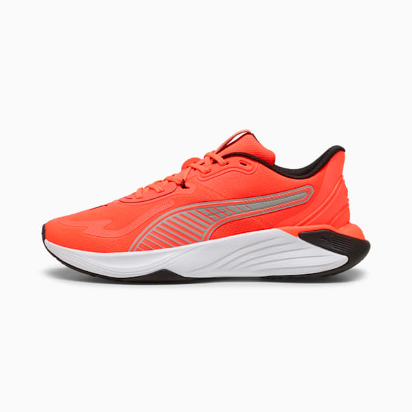 PWR Hybrid Training Shoes, Glowing Red-Gray Echo-PUMA Black, large-MEX
