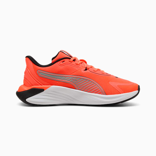 PWR Hybrid Training Shoes, Glowing Red-Gray Echo-PUMA Black, large-MEX