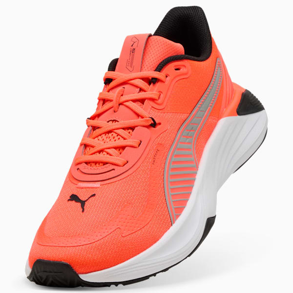 PWR Hybrid Training Shoes, Glowing Red-Gray Echo-PUMA Black, large-MEX