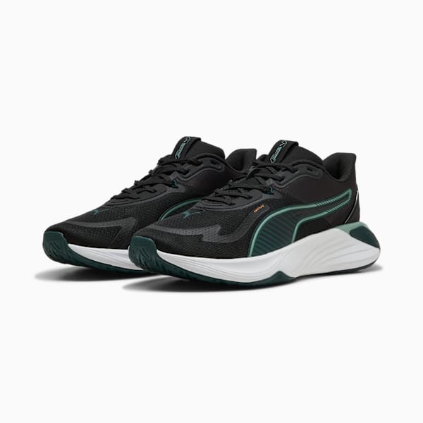 Tenis de entrenamiento PWR Hybrid, PUMA Black-Green Terrain-Light Moss, large-MEX
