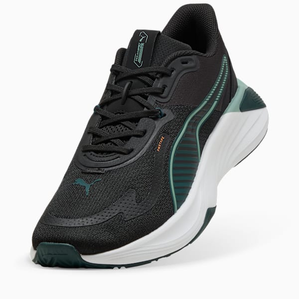 Tenis de entrenamiento PWR Hybrid, PUMA Black-Green Terrain-Light Moss, large-MEX